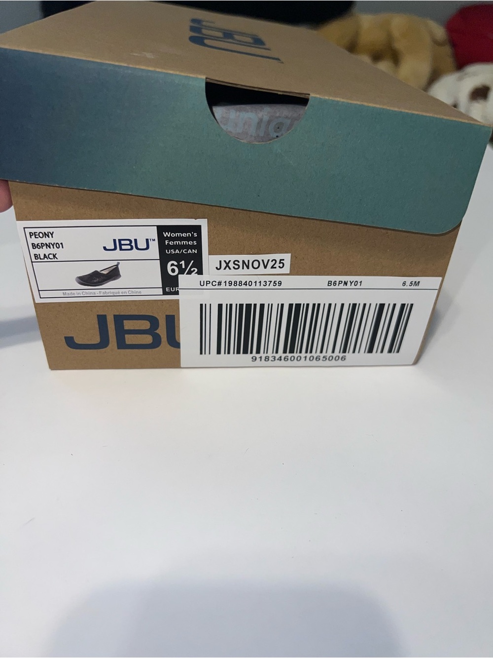 JBU Peony Black Women's Slip-On Loafer Boxed (Size 6½)